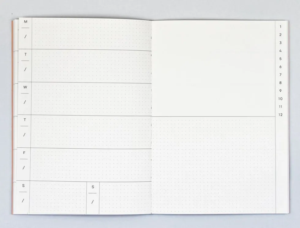 Planer tygodniowy Tokyo no. 1, A5 - The Completist. - 90 g/m2