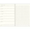 Planer tygodniowy z notatnikiem w kropki 2027 – Leuchtturm1917 – Cherry A5