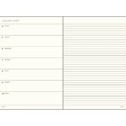 Planer tygodniowy z notatnikiem w linie 2027 - Leuchtturm1917 - Sage A5