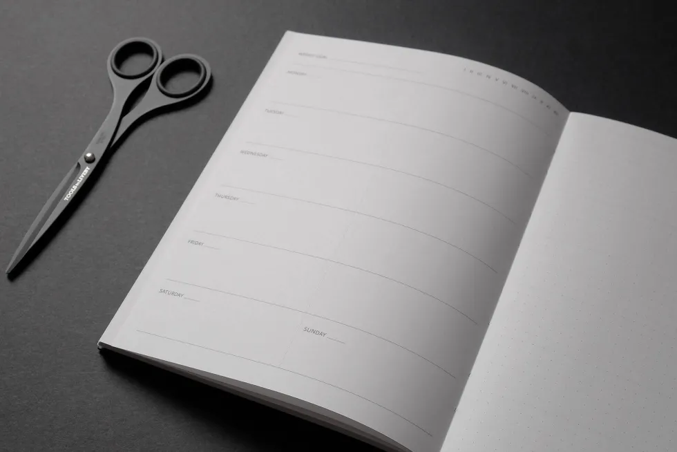 Planner Monolit - Papierniczeni - czarny