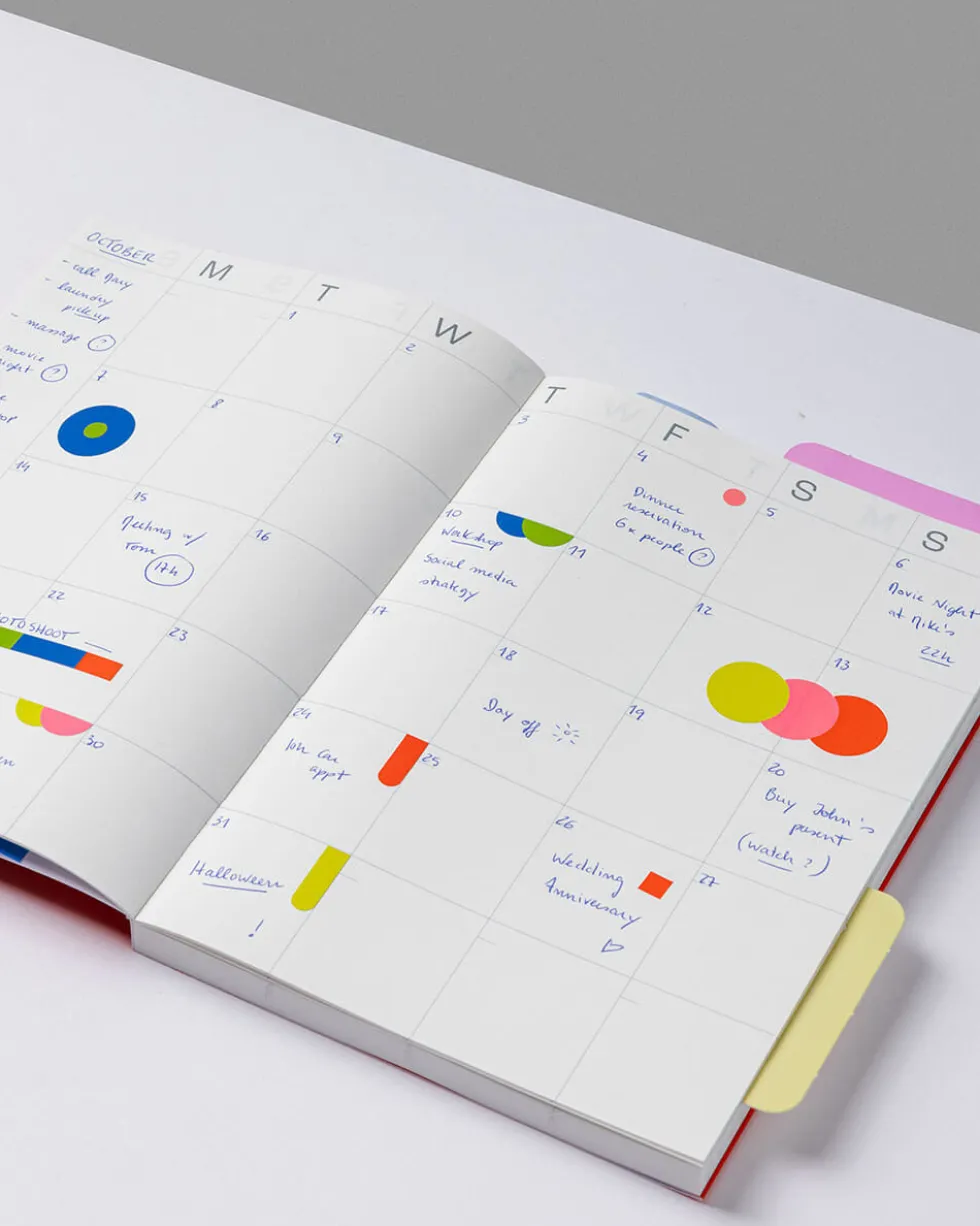 Planner niedatowany Frames A5 - mishmash - Sand