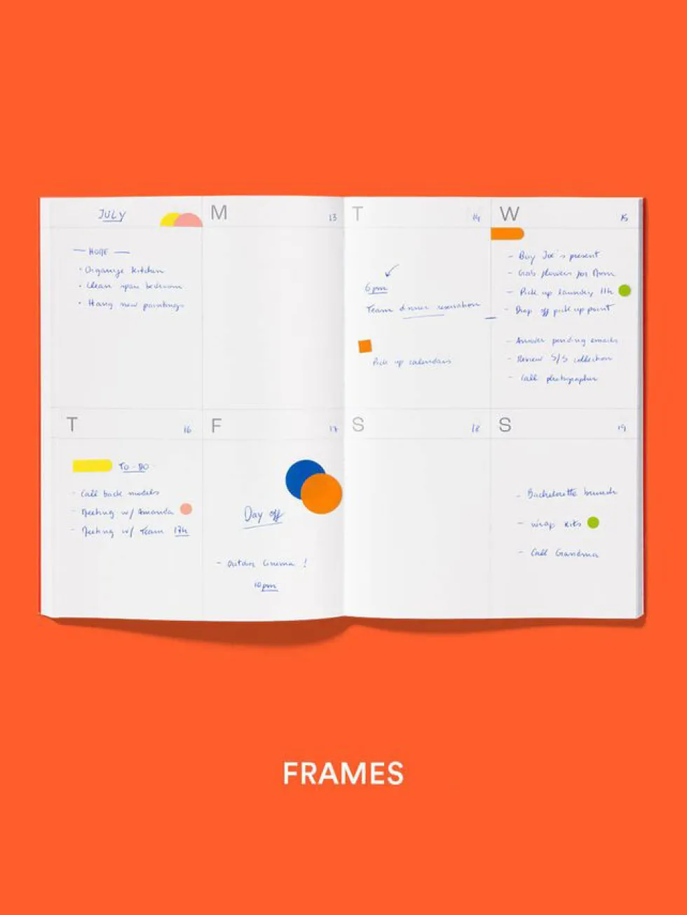 Planner niedatowany Frames A5 - mishmash - Sand