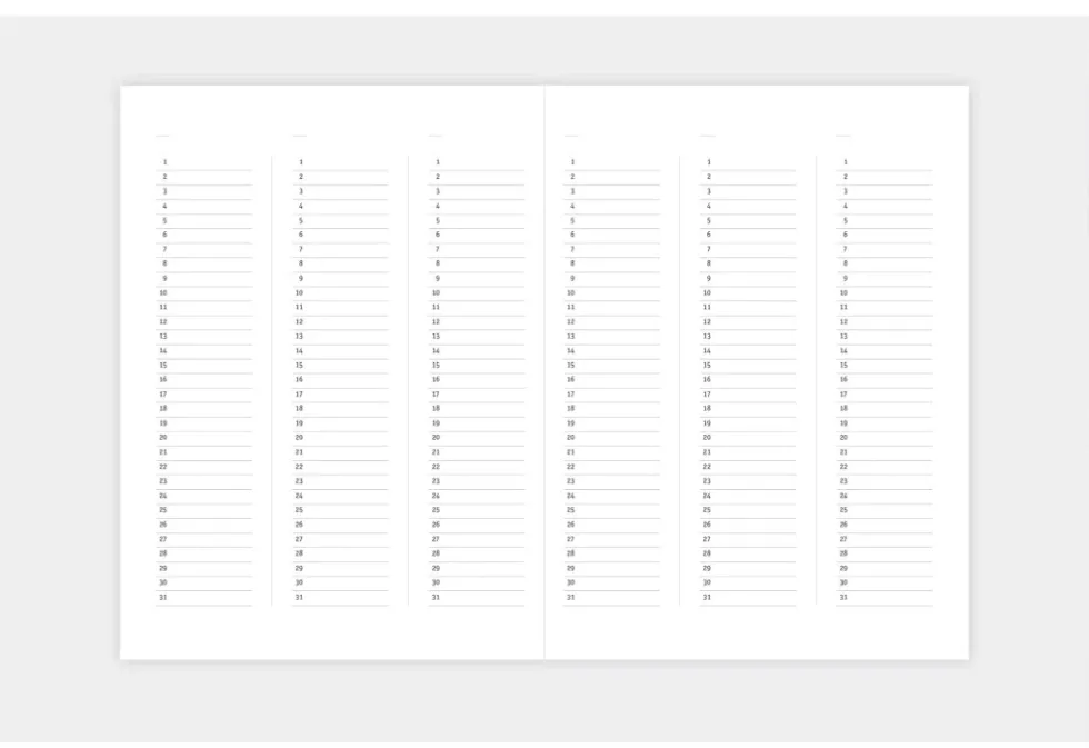 Planner niedatowany Klasyk - Papierniczeni - czarny, twarda okładka
