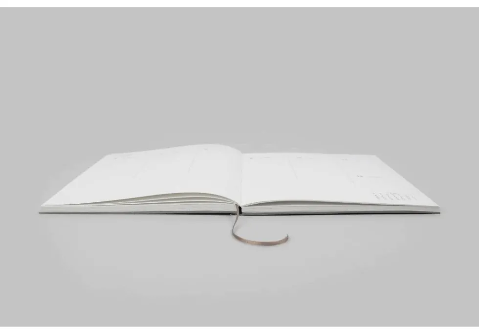 Planner niedatowany Klasyk - Papierniczeni - eukaliptus, twarda okładka
