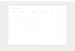 Planner niedatowany Klasyk - Papierniczeni - Ocean, twarda okładka
