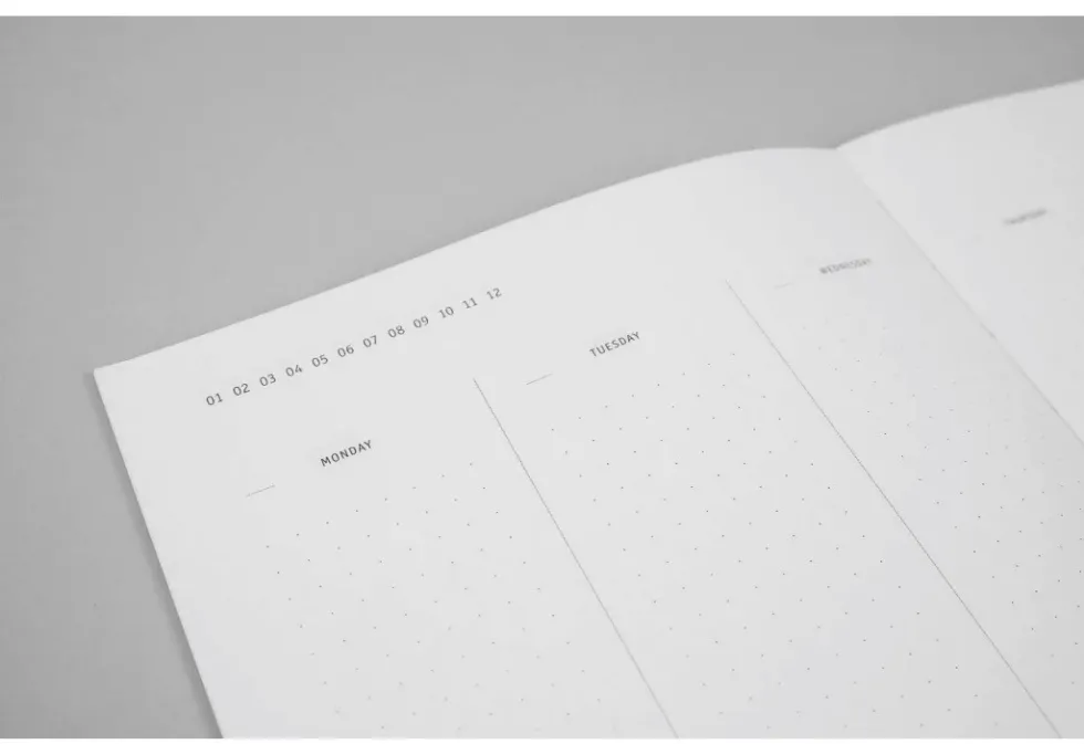 Planner niedatowany Klasyk - Papierniczeni - sztorm, twarda okładka