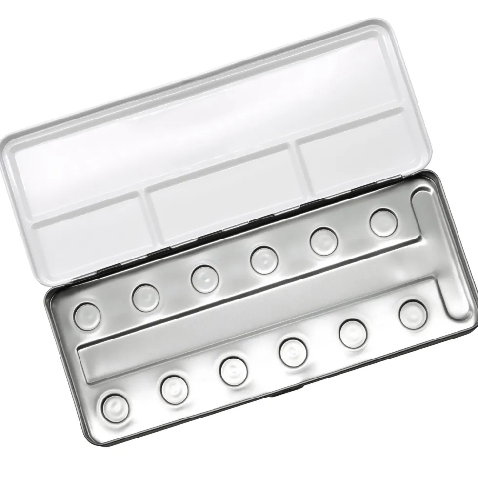 Pojemnik metalowy na 12 farb - Coliro Pearl Colors - czarny