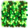 Pompony poliestrowe - DpCraft - zielone, 1 cm, 120 szt.
