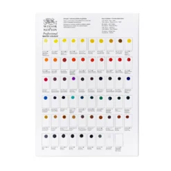 Próbnik farb Dot Card Professional Watercolour - Winsor & Newton - 109 kolorów
