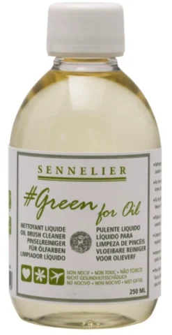 Płyn do czyszczenia pędzli Green For Oil - Sennelier - 100 ml