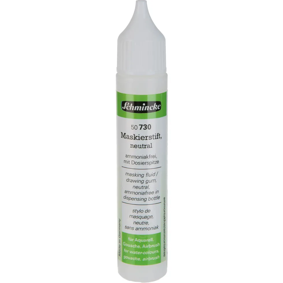 Płyn maskujący do akwareli - Schmincke - biały, 25 ml