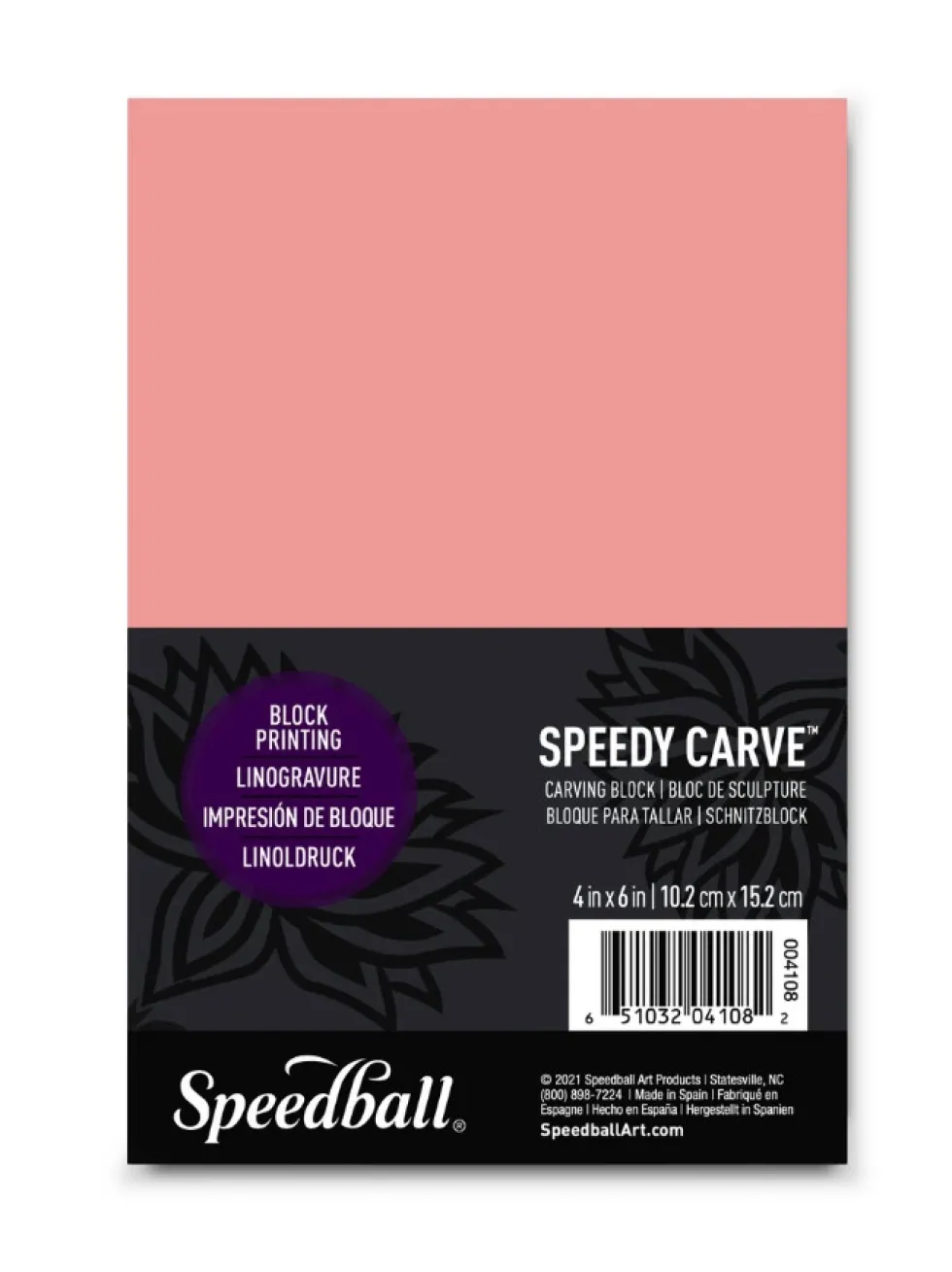 Płyta do linorytu Speedy Carve - Speedball - 10,2 x 15,2 cm