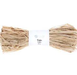 Rafia dekoracyjna - DpCraft - naturalna, 50 g