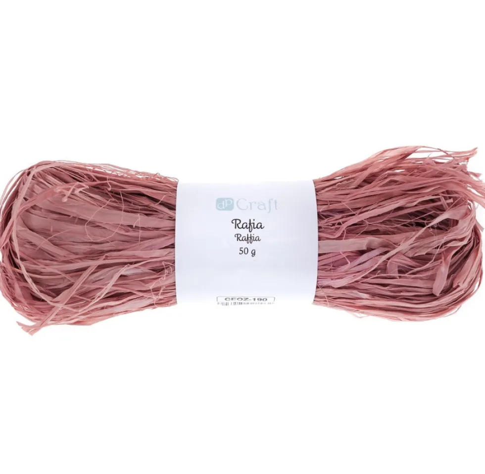 Rafia dekoracyjna - DpCraft - zgaszony róż, 50 g