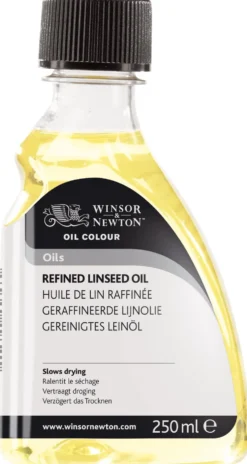 Rafinowany olej lniany do farb olejnych - Winsor & Newton - 250 ml