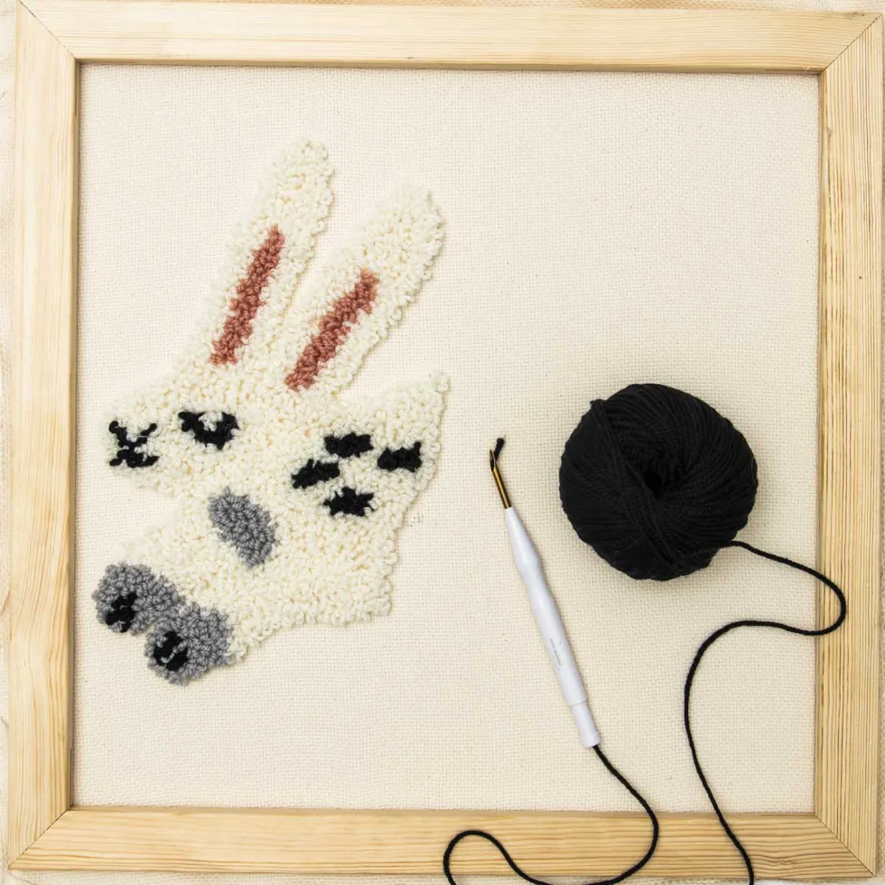 Ramka do wyszywania, drewniana - Rico Design - 45 x 45 cm