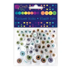Ruchome oczka - DpCraft - naturalne, 72 szt.