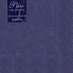 Serwetki ozdobne, jednokolorowe - Paw - granatowe, 20 szt.