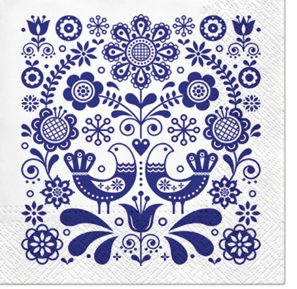 Serwetki ozdobne - Paw - Folk Stamp, 20 szt.