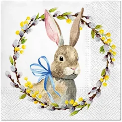 Serwetki ozdobne - Paw - Rabbit with Catkins, 20 szt.