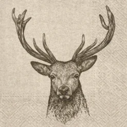 Serwetki ozdobne We Care - Paw - Deer, 20 szt.