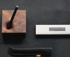 Skórzane etui na długopis - HMM - Black
