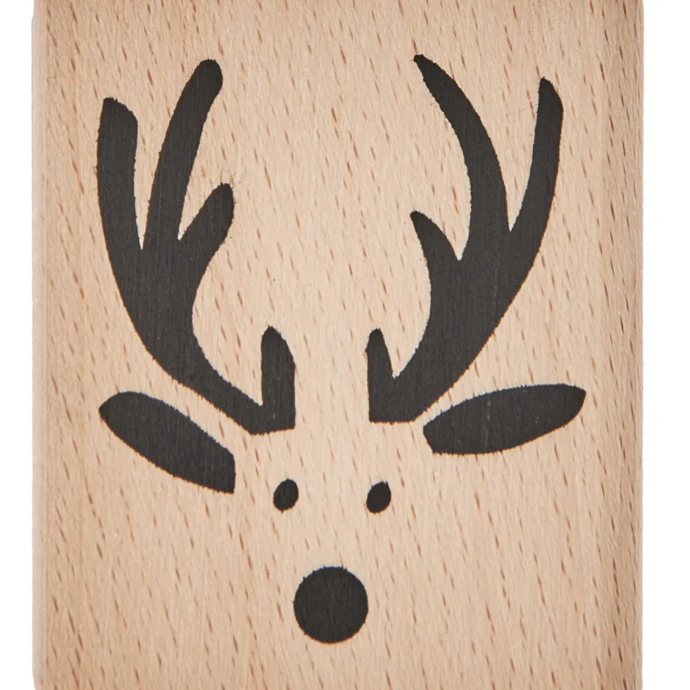 Stempel drewniany Renifer - Rico Design - 4 x 4,5 cm