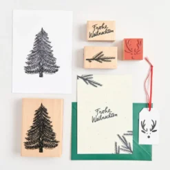 Stempel drewniany Renifer - Rico Design - 4 x 4,5 cm