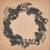 Stempel drewniany Wieniec sosnowy - Rico Design - 7 x 7 cm