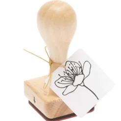 Stempel na drewnianym gryfie - Rico Design - Kwiat wiśni