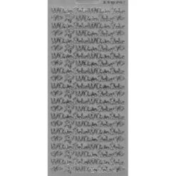 Stickersy, naklejki ażurowe - W Dniu Ślubu, srebrne