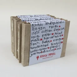 Szkicownik 100% bawełny 210 g - Khadi Papers - Rough 13 x 16 cm 16 ark.