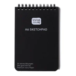 Szkicownik do akwareli na spirali A6 - Viviva Colors - 240 g/m2, 24 ark.