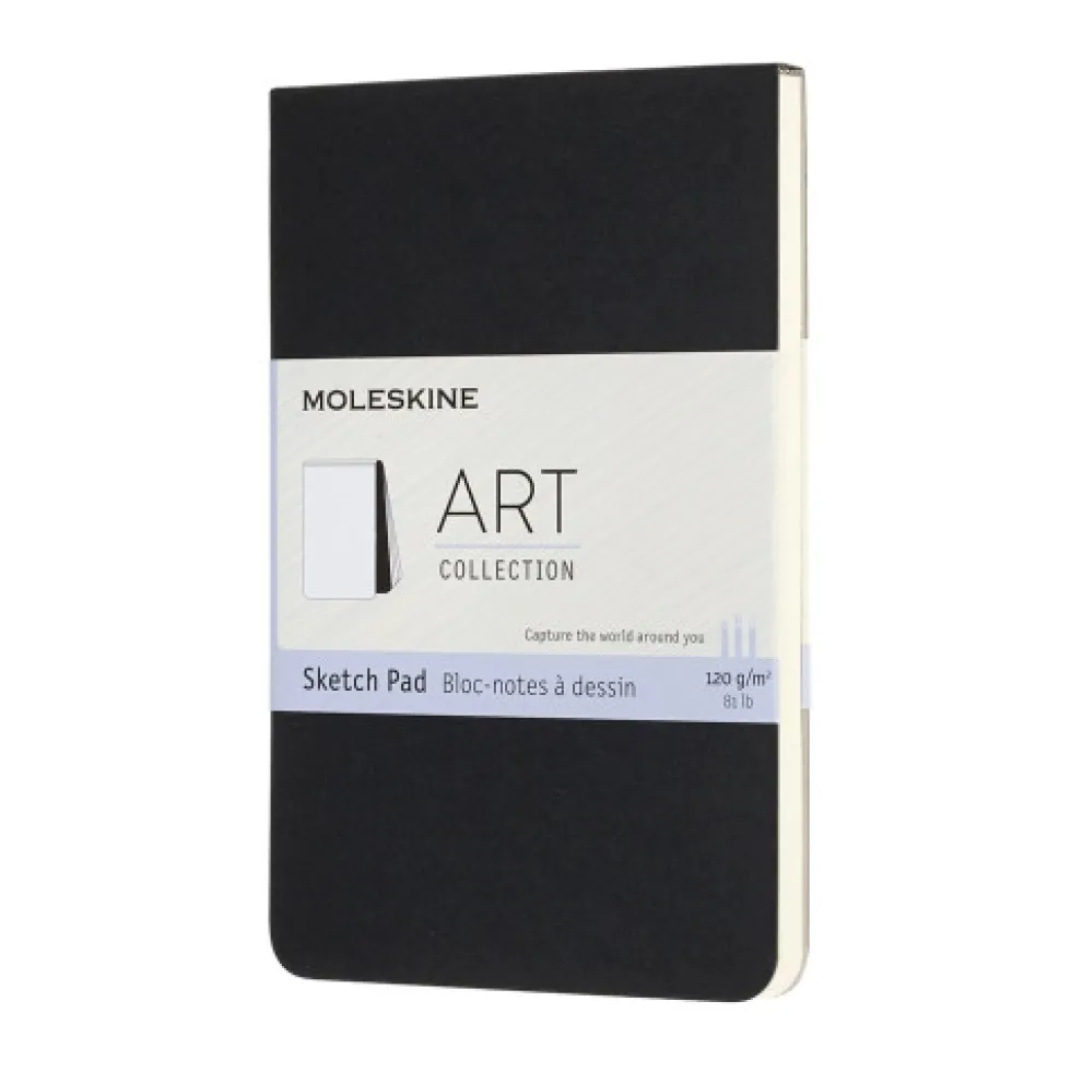 Szkicownik - Moleskine - gładki miękki kieszonkowy czarny