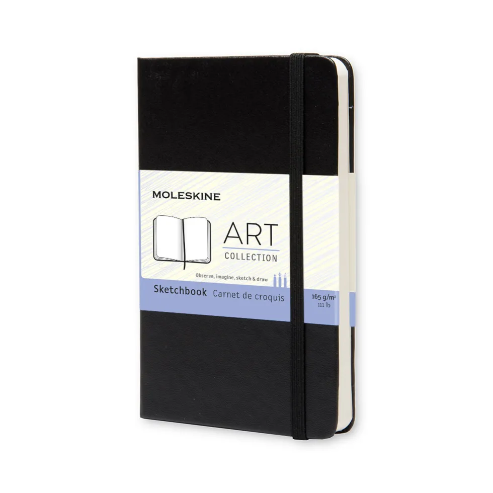 Szkicownik - Moleskine - twardy kieszonkowy czarny