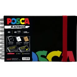 Szkicownik samoprzylepny Posca Blackbook A5 - Uni - 100 g, 48 ark.