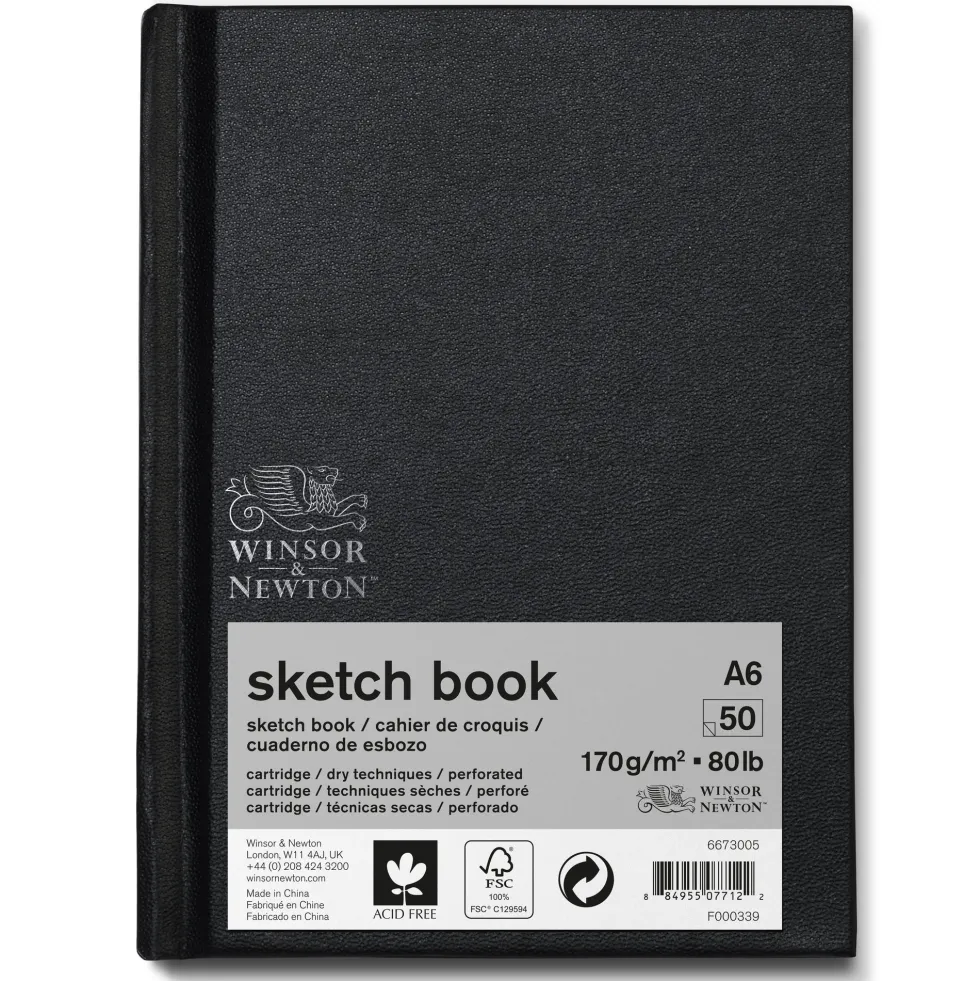 Szkicownik Sketch Book - Winsor & Newton - A6, 110g, 80 ark.