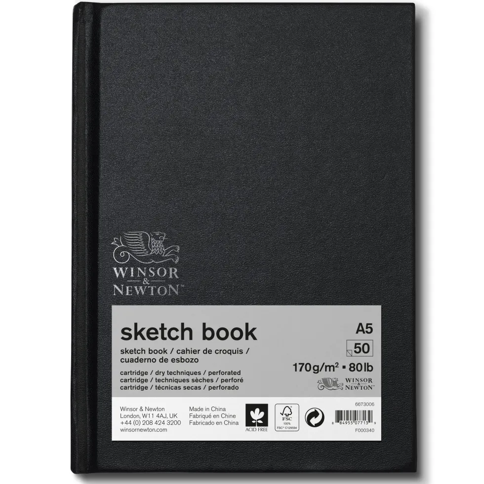 Szkicownik Sketch Book - Winsor & Newton - A5, 170g, 50 ark.