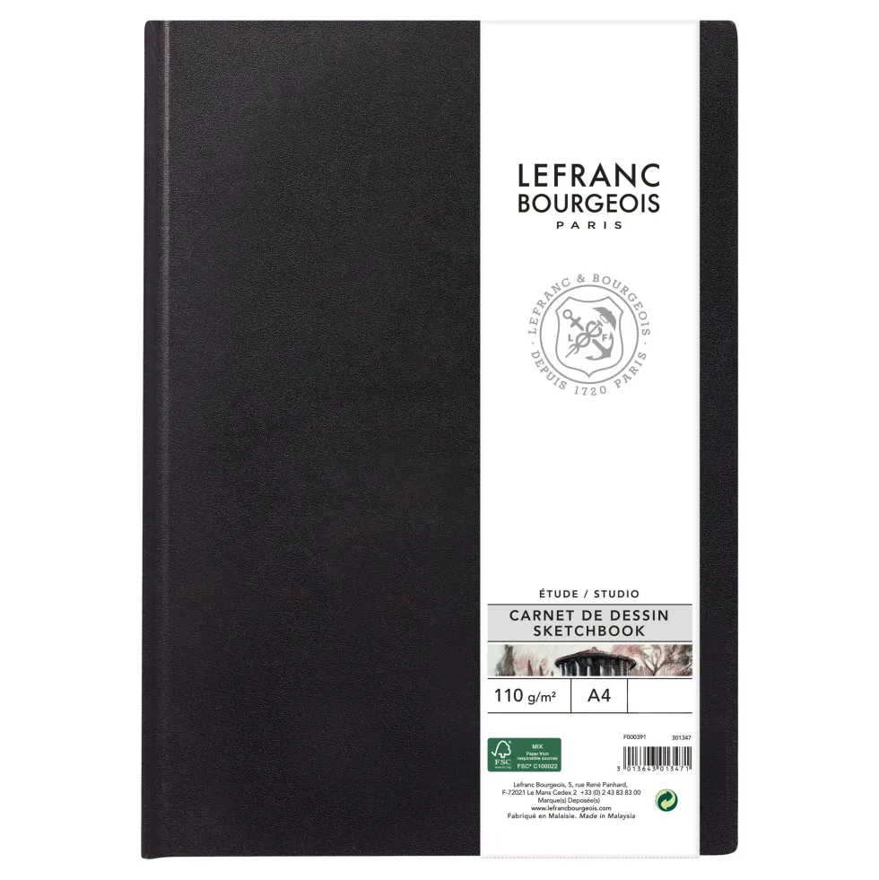Szkicownik Studio - Lefranc & Bourgeois - A4, 110 g, 160 stron