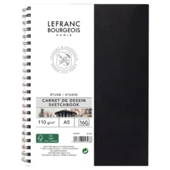 Szkicownik Studio na spirali - Lefranc & Bourgeois - A5, 110 g, 160 stron