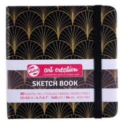 Szkicownik 12 x 12 cm - Talens Art Creation - Art Deco, 140 g, 80 ark.