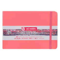 Szkicownik 21 x 14,8 cm - Talens Art Creation - Coral Red, 140 g, 80 ark.