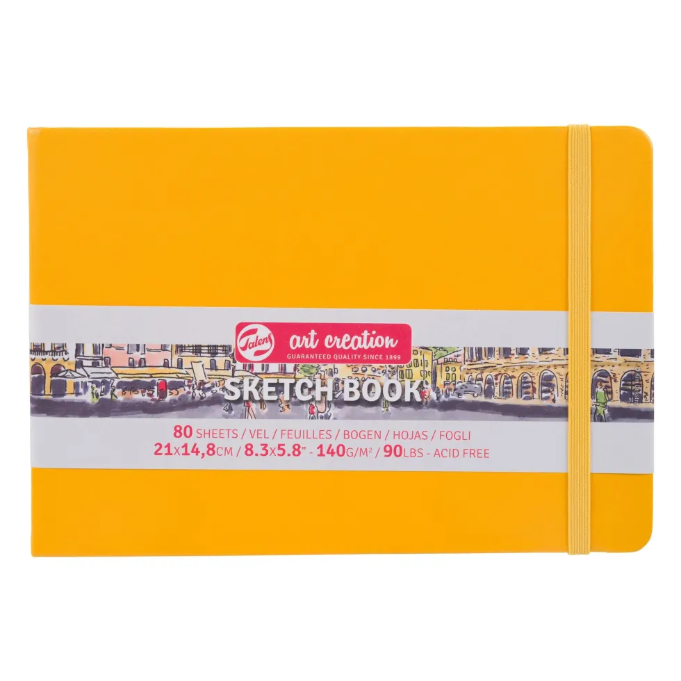 Szkicownik 21 x 14,8 cm - Talens Art Creation - Golden Yellow, 140 g, 80 ark.