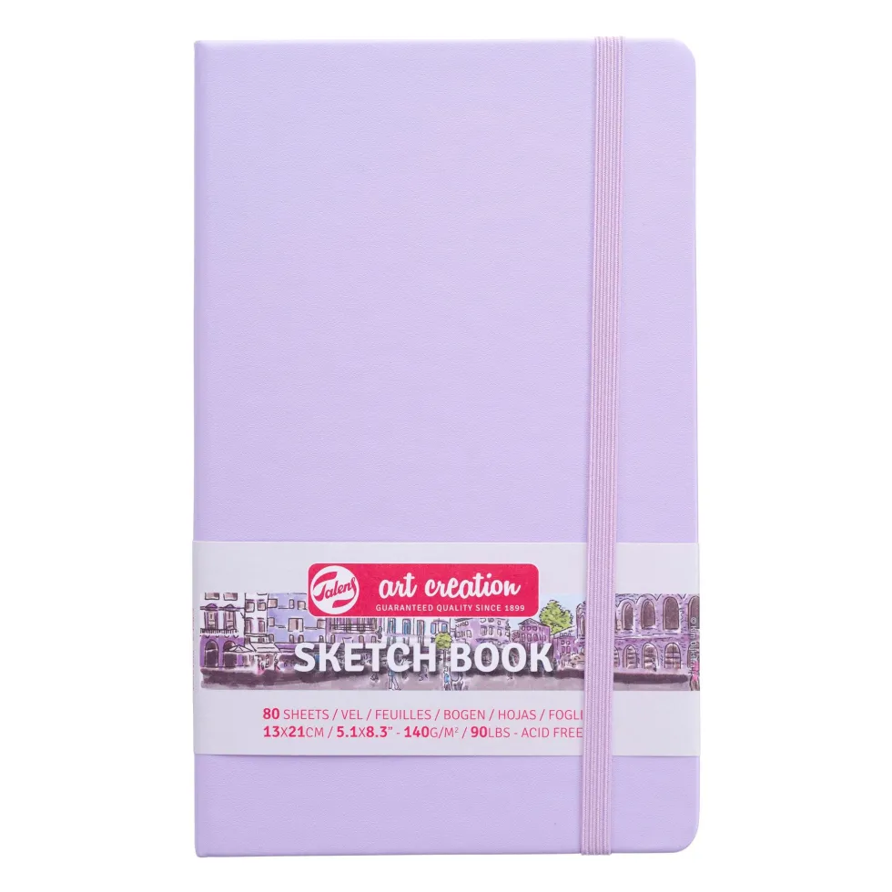 Szkicownik 13 x 21 cm - Talens Art Creation - Pastel Violet, 140 g, 80 ark.