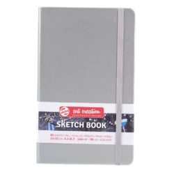 Szkicownik 13 x 21 cm - Talens Art Creation - Shiny Silver, 140 g, 80 ark.