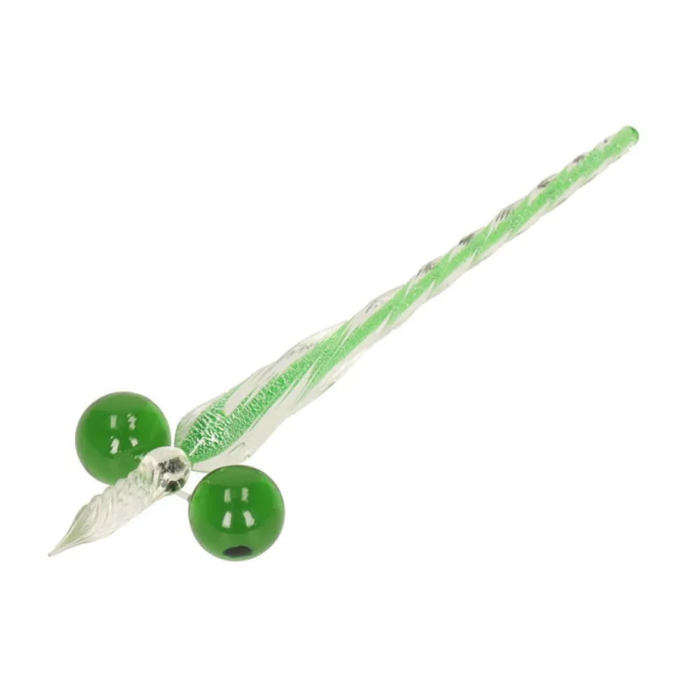 Szklane pióro do kaligrafii w pudełku - Koh-I-Noor - zielone