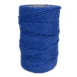 Sznurek bawełniany do makramy - królewski błękit, 2 mm, 60 m