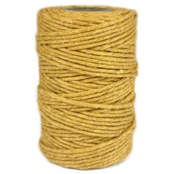 Sznurek bawełniany do makramy - musztardowy, 2 mm, 60 m