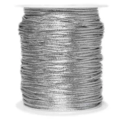 Sznurek dekoracyjny - srebrny 1,5 mm x 100 m