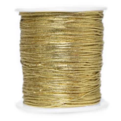 Sznurek dekoracyjny - złoty, 1,5 mm x 100 m